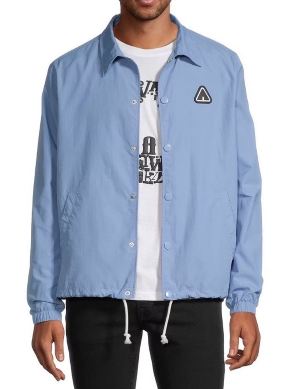 Airwalk Small Windbreaker Jacket Light Weight Carolina Blue pockets NWT